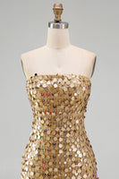 Load image into Gallery viewer, Sparkly Beaded Dark Red Strapless Tight Short Birthday Party Dress