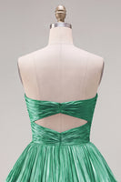 Load image into Gallery viewer, Royal Blue Sweetheart Pleated Tiered A-Line Short 80s Cocktail Dress