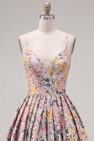 Load image into Gallery viewer, Grey Jacquard Corset Ruched A-Line Short Cocktail Dress