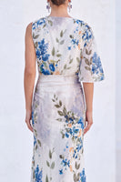 Load image into Gallery viewer, Black Floral MermaidBoat Neck  Long Mother of the Bride Dress with Sleeve