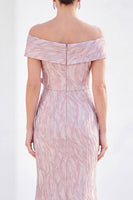 Load image into Gallery viewer, Sparkly Light Blue Long Mermaid Monther of the Bride Dress with 3D Flowers