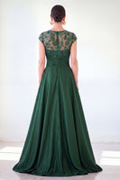 Load image into Gallery viewer, Sparkly Floral Black Gold Ruched Sequins Sheath Long Mother of the Bride Dress