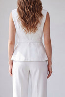 Load image into Gallery viewer, 2 Piece Light Ivory Shawl Lapel Business Suits with Belt