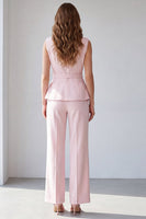 Load image into Gallery viewer, 2 Piece Light Ivory Shawl Lapel Business Suits with Belt