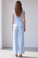 Load image into Gallery viewer, 2 Piece Light Ivory Shawl Lapel Business Suits with Belt