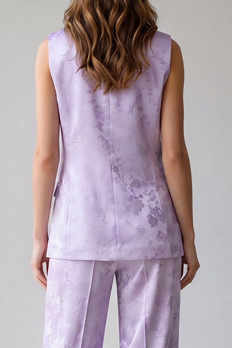 Load image into Gallery viewer, 2 Piece Lilac One Button Notched Lapel Business Suits