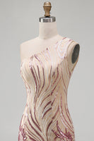 Load image into Gallery viewer, Sparkly Gold and Pink Floral Sequin Tight Short Birthday Party Dress