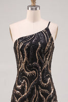 Load image into Gallery viewer, Sparkly Gold and Champagne Sequins Tight Short Cocktail Dress