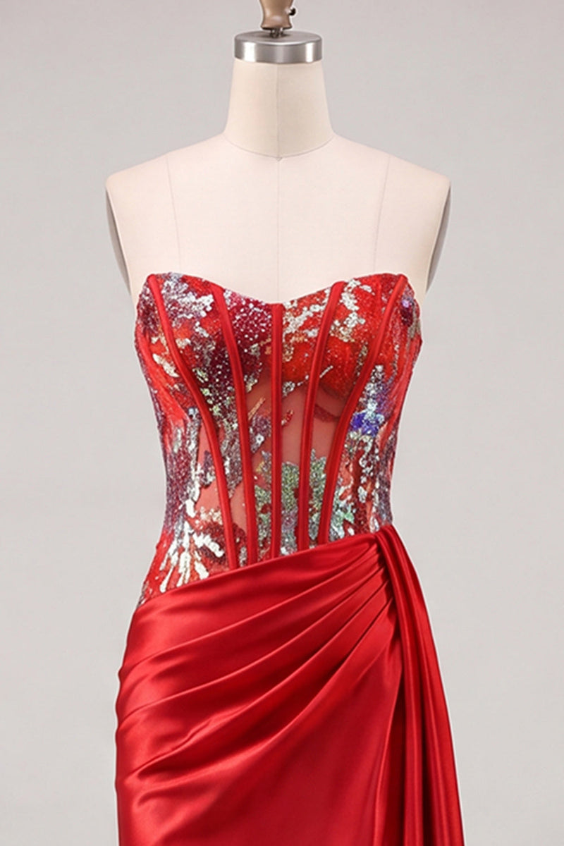 Load image into Gallery viewer, Sparkly Pink Tight Ruched Corset Short Cocktail Dress with Side Cape