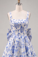 Load image into Gallery viewer, Gold and Black A-Line Short Cocktail Dress with Bow