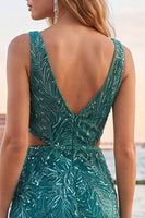 Load image into Gallery viewer, Sparkly Gold V-Neck Sequins Cut Out Tight Short Cocktail Dress