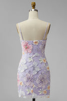 Load image into Gallery viewer, Floral Light Green Beaded Tight Short Cocktail Dress