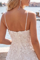 Load image into Gallery viewer, Fuchsia Appliqued A-Line Spaghetti Straps Short Prom Dress