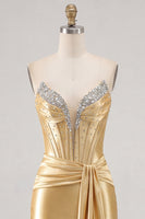 Load image into Gallery viewer, Sparkly Pink Satin Beaded Tight Short Corset Cocktail Dress with Sash