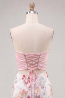 Load image into Gallery viewer, Floral Lilac Sequin Tight Short Cocktail Dress with Bow