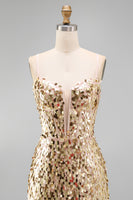 Load image into Gallery viewer, Silver Sparkly Sequin Corset Tight Short Cocktail Dress