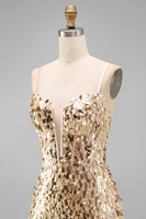 Load image into Gallery viewer, Silver Sparkly Sequin Corset Tight Short Cocktail Dress
