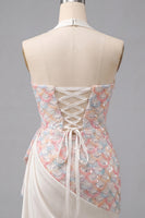 Load image into Gallery viewer, Sparkly Blue Sequin Corset Ruched Tight Short Cockail Dress