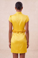 Load image into Gallery viewer, Blue High Neck Tight Short Cocktail Dress with Sleeves
