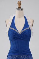 Load image into Gallery viewer, Sparkly Mint Green Corset Beaded Ruffled Tight Short Cocktail Dress