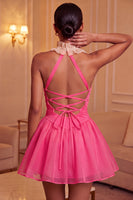 Load image into Gallery viewer, Mint Green Ruched A-Line Short Cocktail Dress with Ruffles