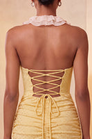 Load image into Gallery viewer, Glitter Purple Ruched Tight Short Cocktail Dress with Ruffles