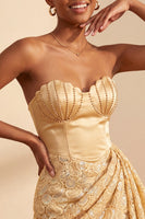 Load image into Gallery viewer, Orange Lace Tight Ruched Short Cocktail Dress with Beading