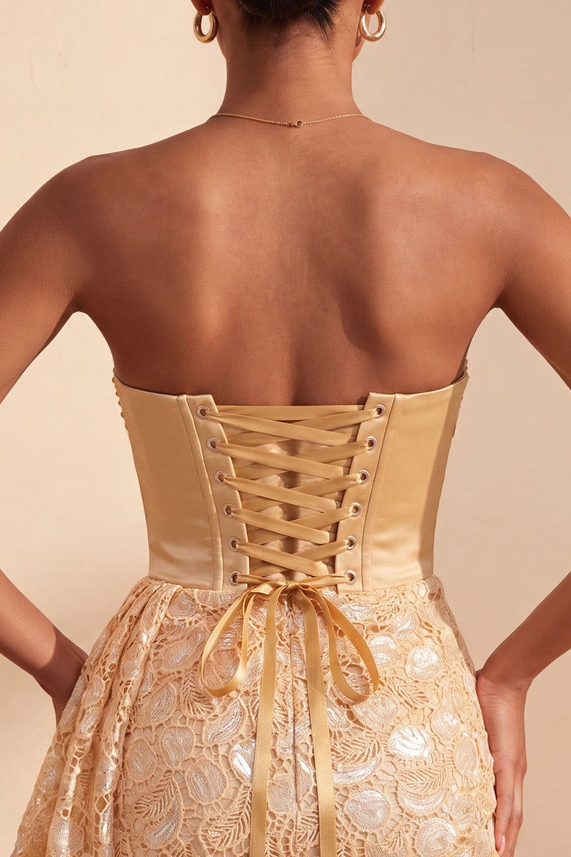 Load image into Gallery viewer, Orange Lace Tight Ruched Short Cocktail Dress with Beading