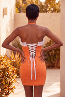 Load image into Gallery viewer, Sparkly Silver Beaded Ruffled Tight Short Cocktail Dress