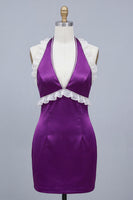 Load image into Gallery viewer, Light Yellow Ruffled Tight Short Cocktail Dress with Beading