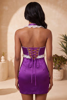 Load image into Gallery viewer, Light Yellow Ruffled Tight Short Cocktail Dress with Beading