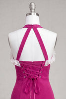 Load image into Gallery viewer, Sparkly Purple Beaded Tight Short Cocktail Dress with Ruffles