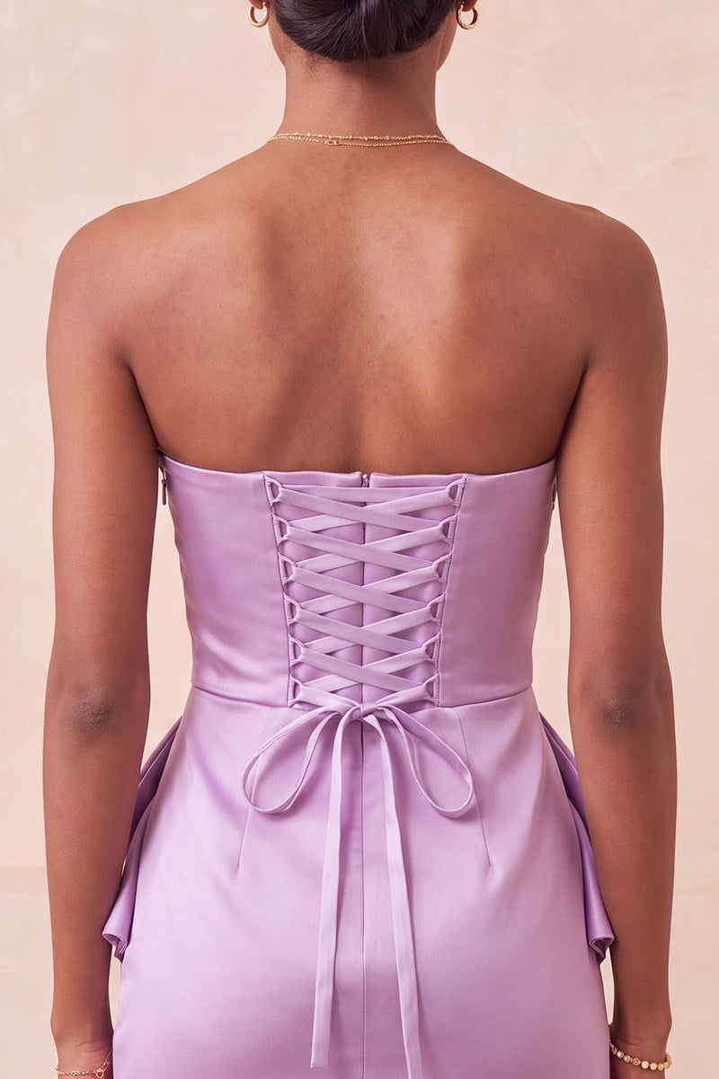 Load image into Gallery viewer, Dark Green Ruched Tight Strapless Short Cocktail Dress with Beading