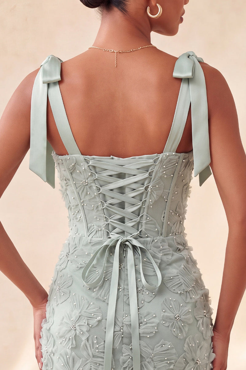 Load image into Gallery viewer, Floral Lilac Corset Beaded Tight Short Cocktail Dress