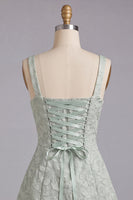 Load image into Gallery viewer, Pink Jacquard A-Line Short Cocktail Dress with Bows