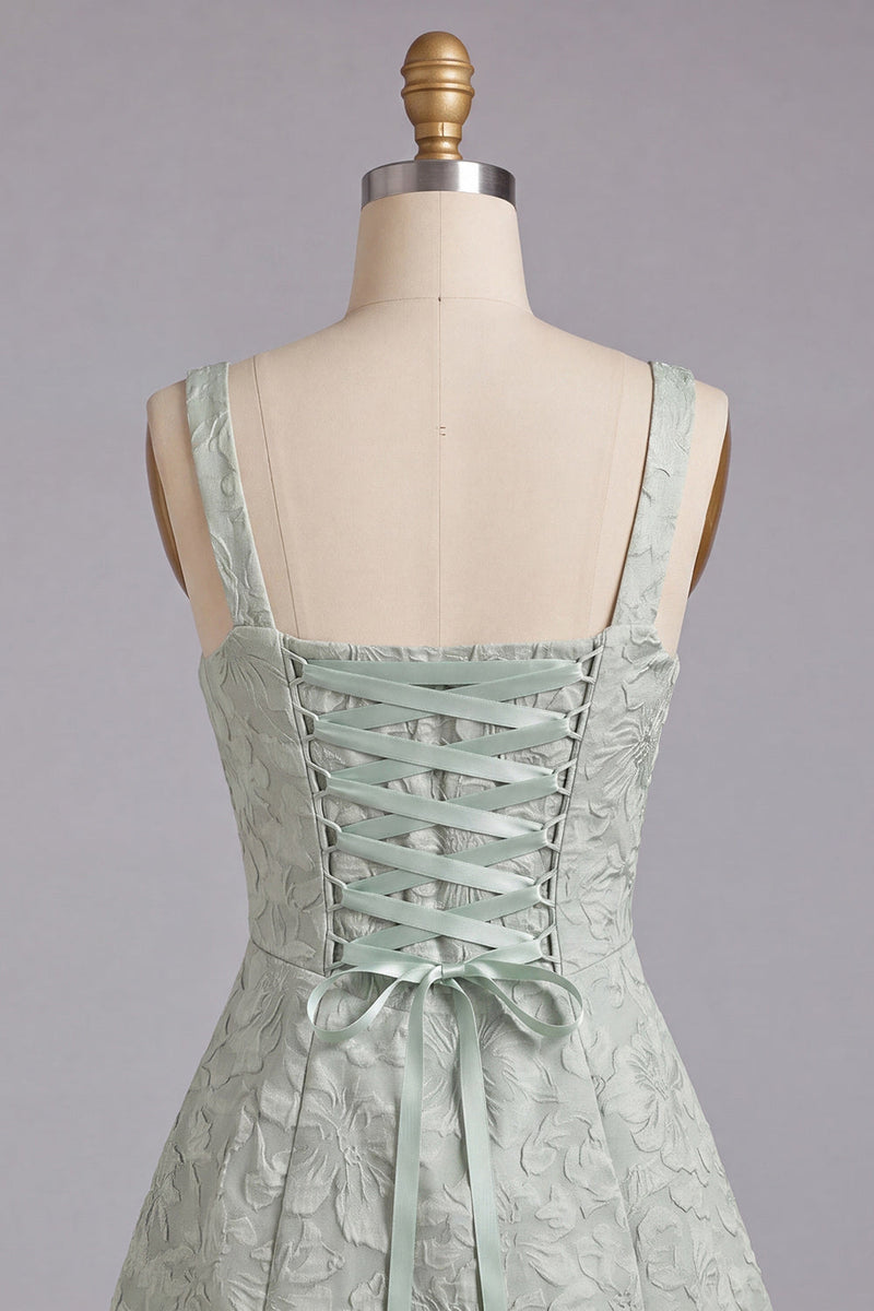 Load image into Gallery viewer, Pink Jacquard A-Line Short Cocktail Dress with Bows