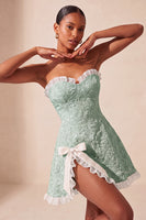 Load image into Gallery viewer, Blush Jacquard Ruffled Sweetheart A-Line Short Cocktail Dress