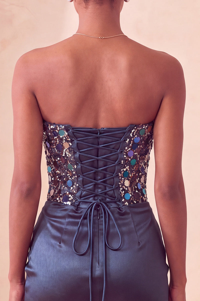 Load image into Gallery viewer, Sparkly Red Sequin Ruched Sweetheart Tight Short Cocktail Dress