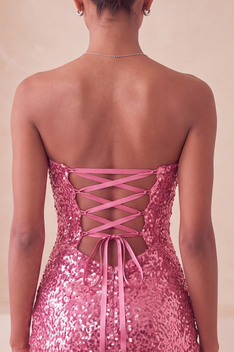 Load image into Gallery viewer, Sparkly Silver Sequin Keyhole Tight Short Homecoming Dress with Slit