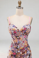 Load image into Gallery viewer, Sparkly Floral Red Sequin Corset Tight Short Cocktail Dress