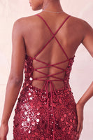 Load image into Gallery viewer, Sparkly Champagne Sequin Spaghetti Straps Tight Short Cocktail Dress