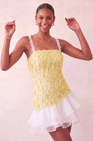 Load image into Gallery viewer, Chocolate Appliqued Ruffled A-Line Short Cocktail Dress with Lace
