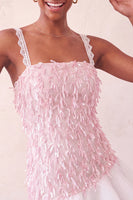 Load image into Gallery viewer, Chocolate Appliqued Ruffled A-Line Short Cocktail Dress with Lace