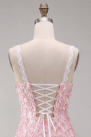 Load image into Gallery viewer, Chocolate Appliqued Ruffled A-Line Short Cocktail Dress with Lace