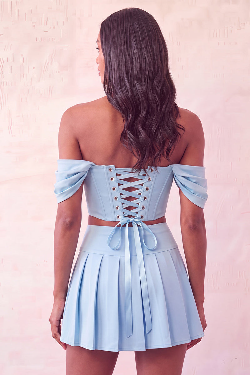 Load image into Gallery viewer, Light Pink Corset Ruched A-Line Short Cocktail Dress with Beading