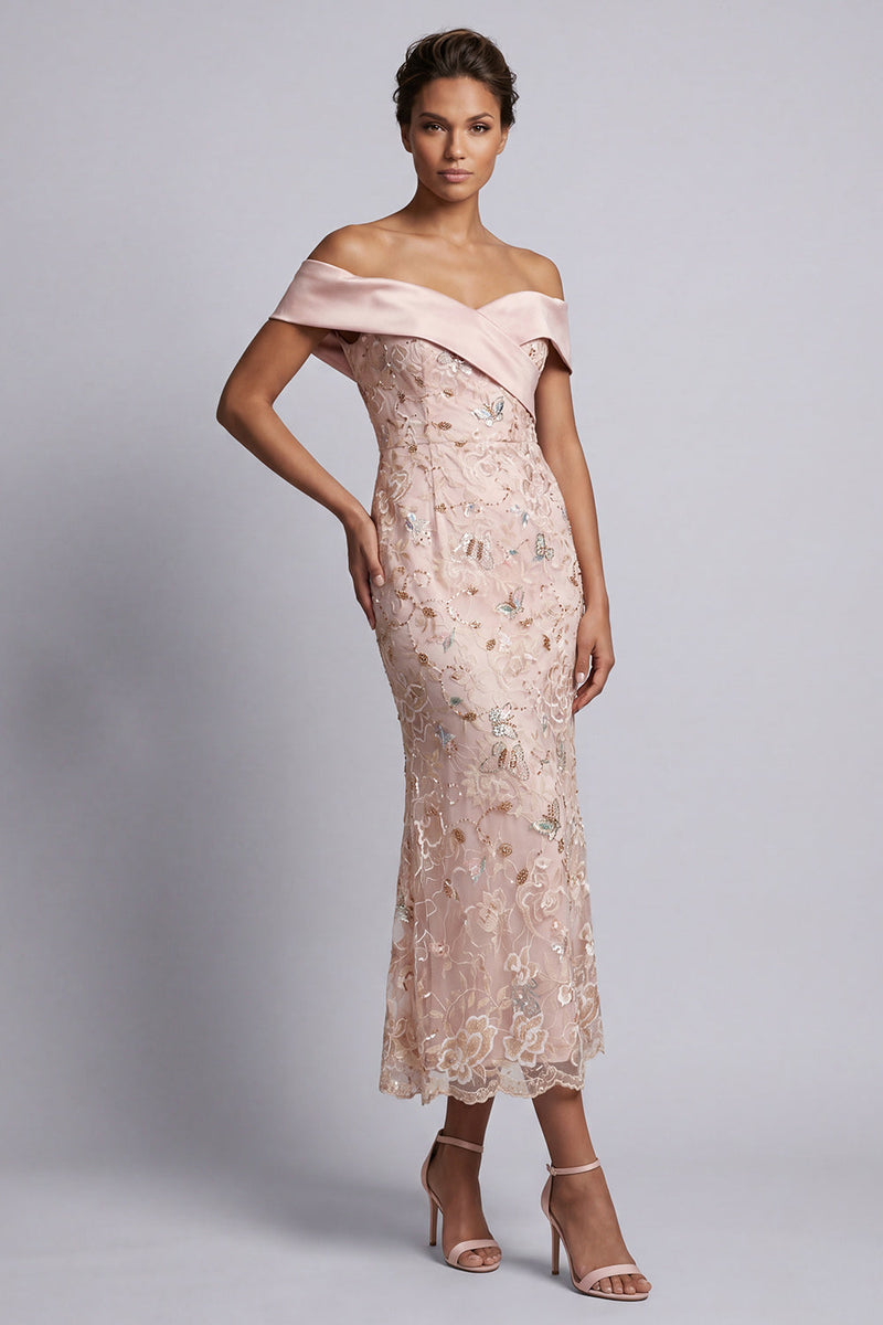 Load image into Gallery viewer, Sparkly Green Mermaid Floral Sequins Long Mother of the Bride Dress