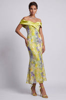 Load image into Gallery viewer, Sparkly Green Mermaid Floral Sequins Long Mother of the Bride Dress