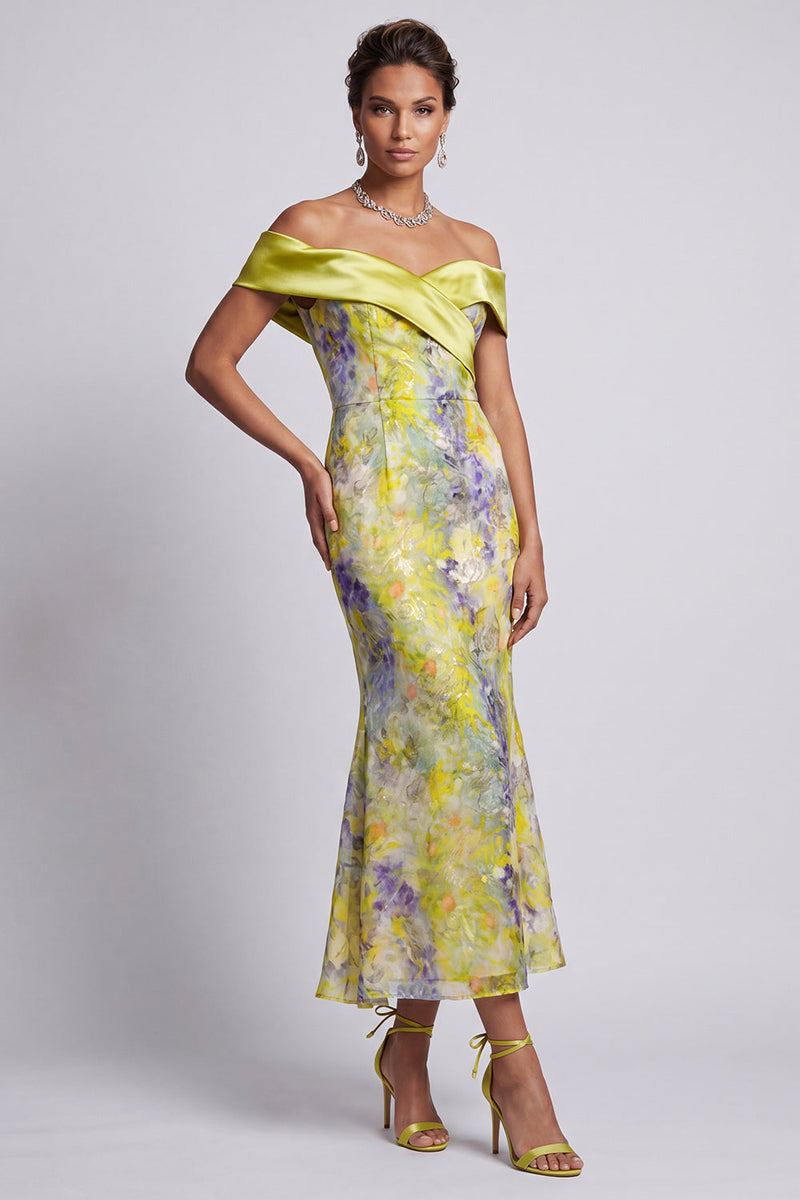 Load image into Gallery viewer, Sparkly Green Mermaid Floral Sequins Long Mother of the Bride Dress