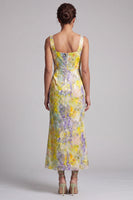 Load image into Gallery viewer, Floral Mermaid Sparkly Blush Sequins Long Mother of the Bride Dress
