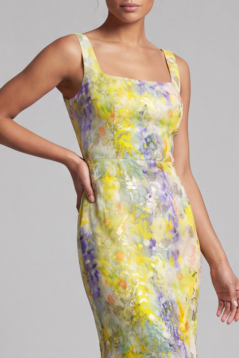 Load image into Gallery viewer, Floral Mermaid Sparkly Blush Sequins Long Mother of the Bride Dress